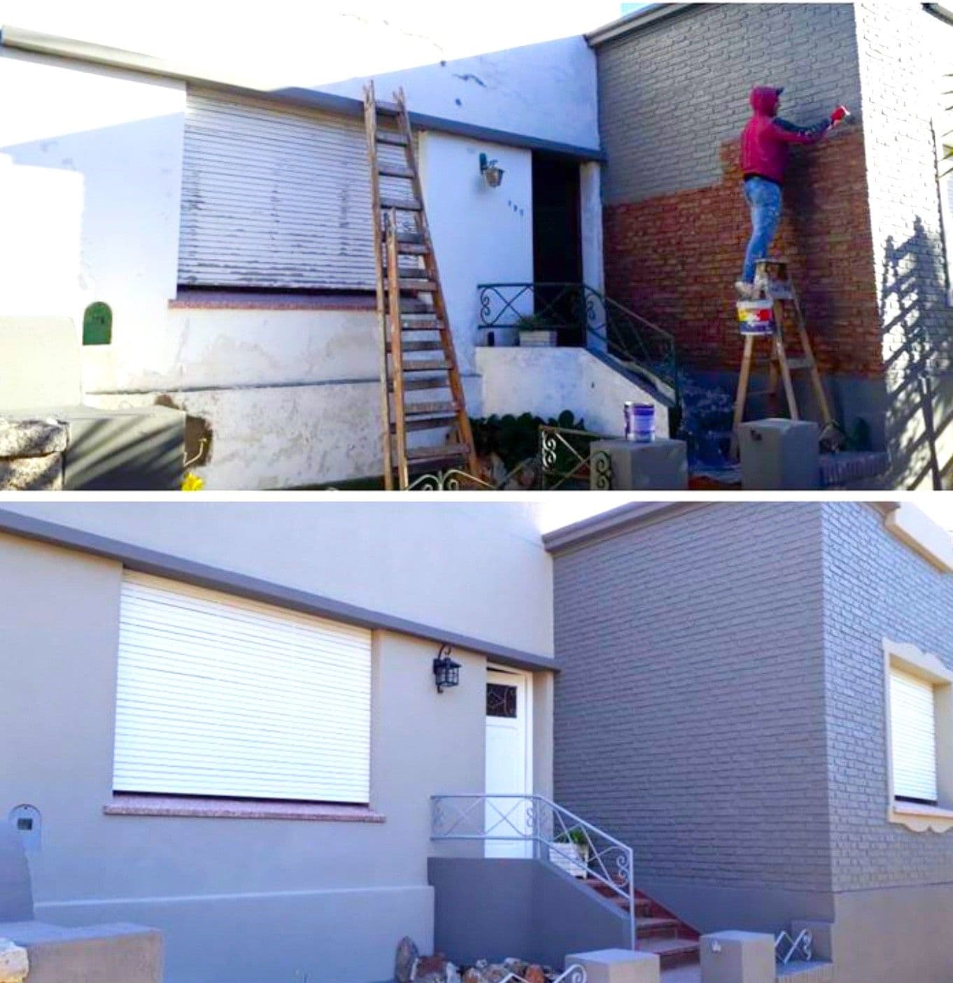 Restauración de fachada residencial