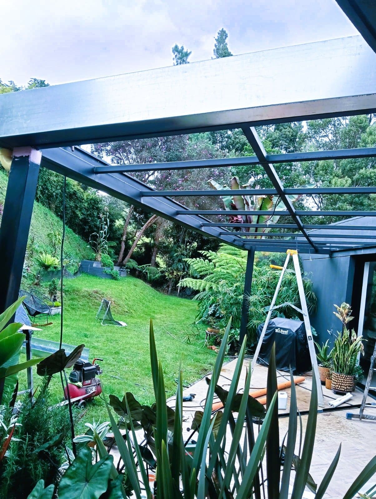 Cubierta en vidrio templado