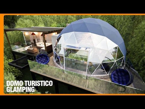 Pérgola con cubierta de vidrio y deck en madera - Video